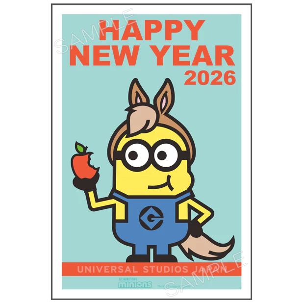 【訂貨】USJ 年賀狀 新年明信片 2026 - Minions