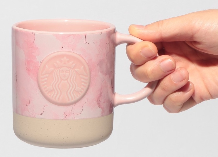 【預訂】日本星巴克 Starbucks Japan 櫻花系列 2026 Sakura Shine Brightly - 大理石馬克杯 355ml