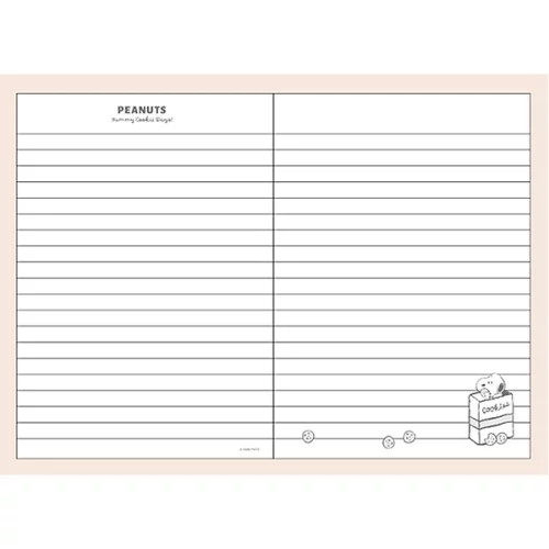 【訂貨】Peanuts Snoopy Yummy Cookie Days B6 Notebook 筆記簿
