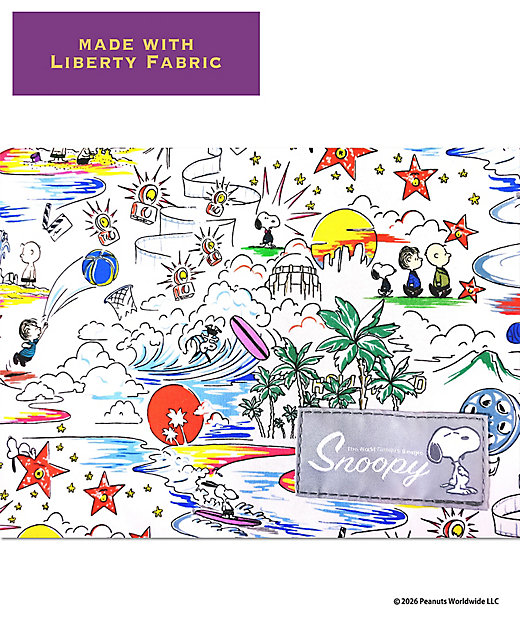 【預訂｜8月】Snoopy in Ginza 銀座展 2026 - Snoopy x Liberty Fabrics SUNNY HOLIDAY 手挽袋 (M)