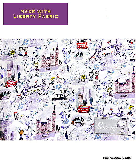 【預訂｜8月】Snoopy in Ginza 銀座展 2026 - Snoopy x Liberty Fabrics LONDON A4 手挽袋