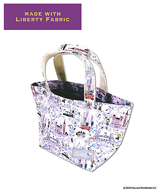 【預訂｜8月】Snoopy in Ginza 銀座展 2026 - Snoopy x Liberty Fabrics LONDON 手挽袋 午餐袋