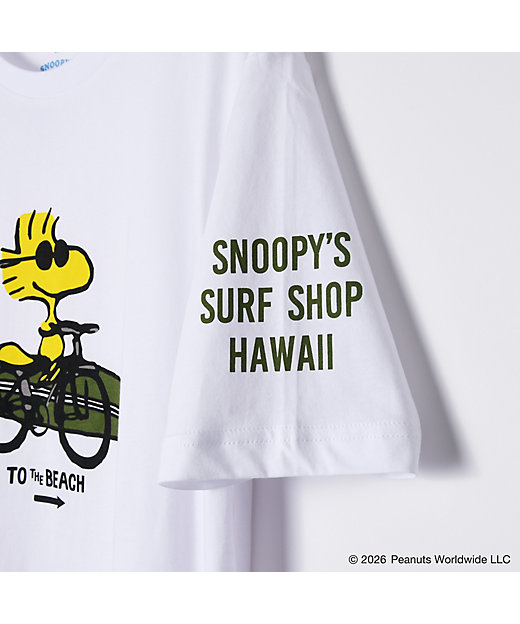 [Pre-order｜August] Snoopy in Ginza Exhibition 2026 - SNOOPY’S SURF SHOP Tshirt (Cycling Woodstock)