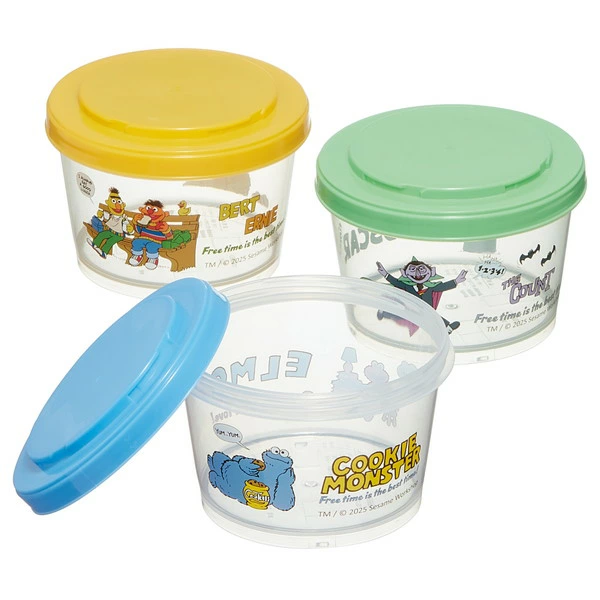【訂貨】芝麻街 Sesame Street - 迷你食物盒 保存容器 3件裝