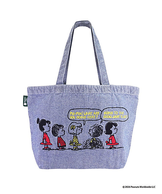 【預訂 | 8月】Snoopy in Ginza 銀座展 2026 - 牛仔刺繡系列 大手挽袋（售票處）