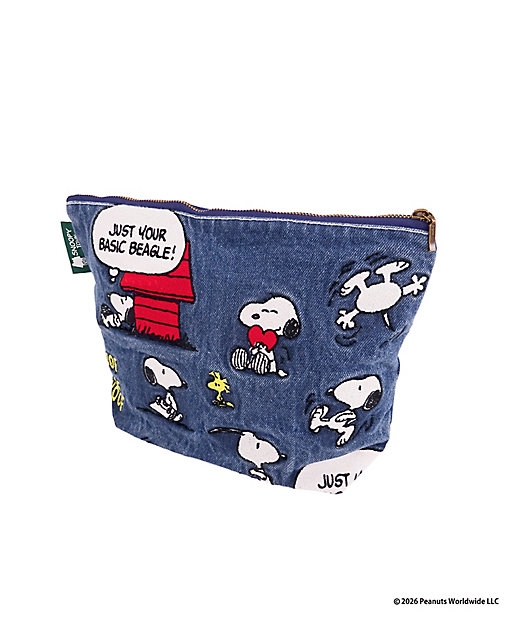 【預訂 | 8月】Snoopy in Ginza 銀座展 2026 - 牛仔刺繡系列 大收納袋