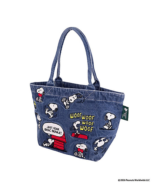 【Pre-order｜Aug】Snoopy in Ginza 2026 - Denim Embroidery Series Mini Tote Bag