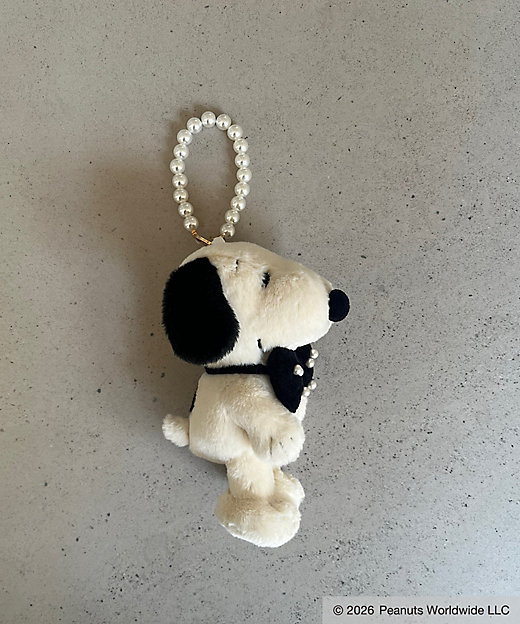 【預訂｜8月】Snoopy in Ginza 銀座展 2026 - MIIA Snoopy Ribbon Charm Pouch 掛飾公仔
