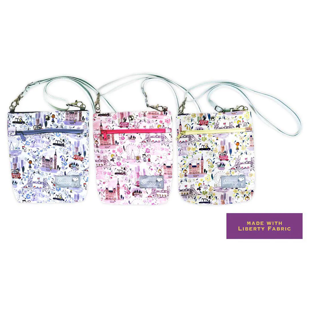 【預訂｜8月】Snoopy in Ginza 銀座展 2026 - Snoopy x Liberty Fabrics LONDON 斜揹袋 單肩包