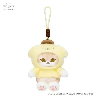 【預訂｜5月】Mofusand x Sanrio 聯乘系列 第三彈 - 公仔掛飾