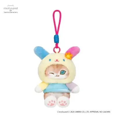 【預訂｜5月】Mofusand x Sanrio 聯乘系列 第三彈 - 公仔掛飾