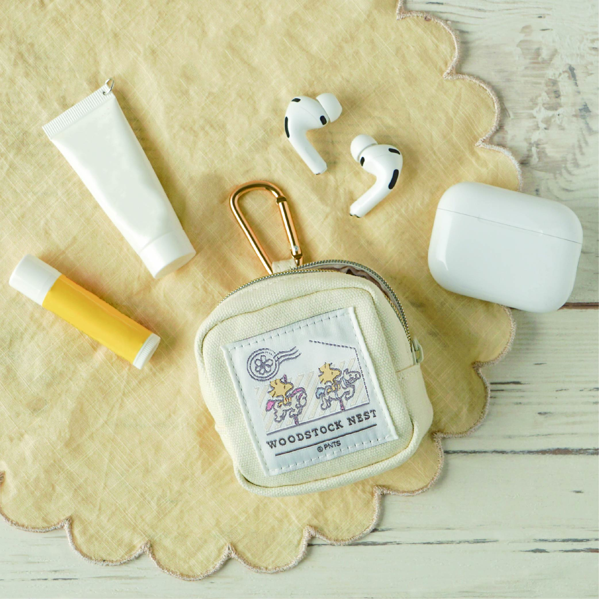 【預訂】Woodstock Nest 方形迷你收納袋 連登山扣