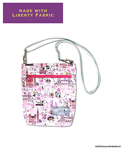 【預訂｜8月】Snoopy in Ginza 銀座展 2026 - Snoopy x Liberty Fabrics LONDON 斜揹袋 單肩包