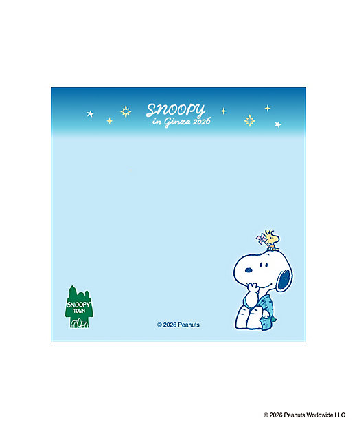【Pre-order｜Aug】Snoopy in Ginza 2026 Tanabata Series - Memo Block