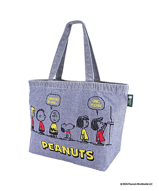 【預訂 | 8月】Snoopy in Ginza 銀座展 2026 - 牛仔刺繡系列 大手挽袋（售票處）