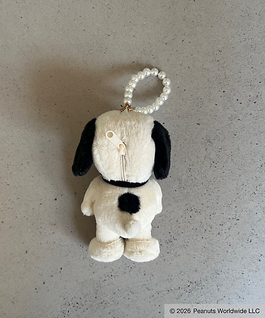 【預訂｜8月】Snoopy in Ginza 銀座展 2026 - MIIA Snoopy Ribbon Charm Pouch 掛飾公仔
