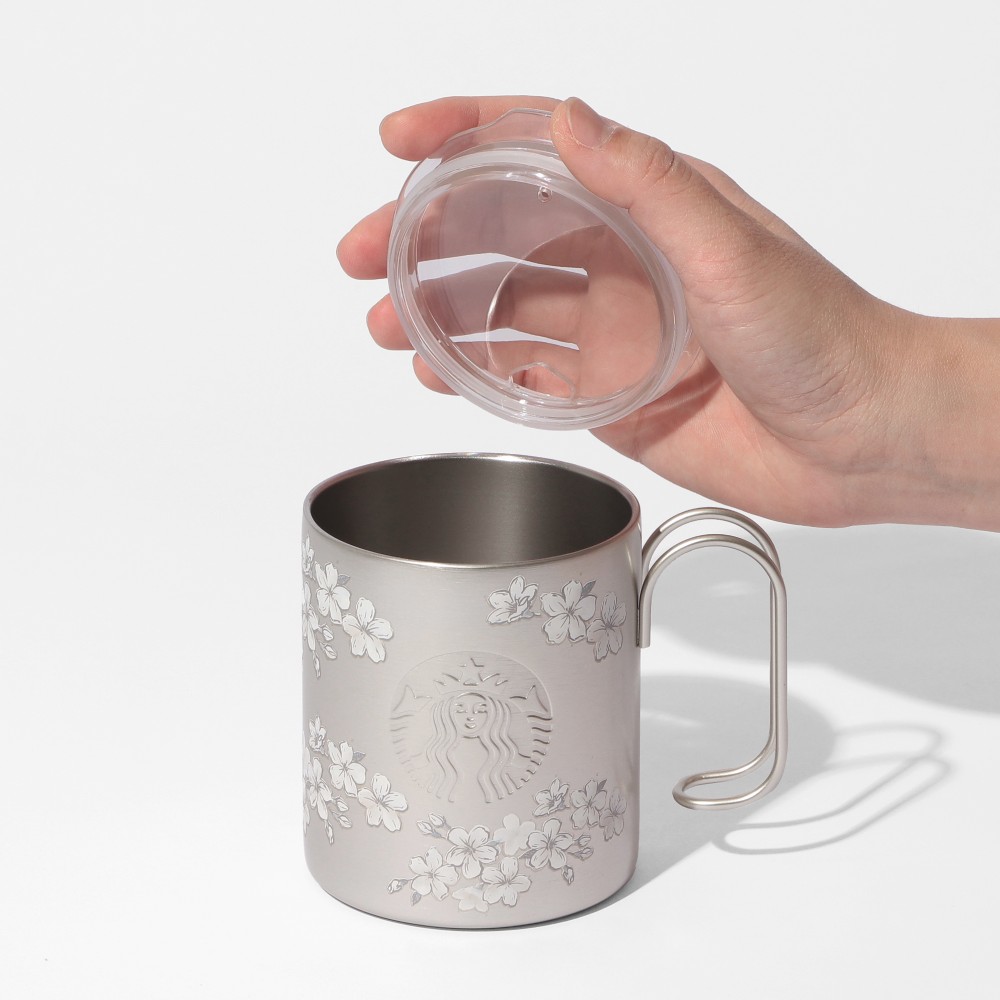 【預訂】日本星巴克 Starbucks Japan 櫻花系列 2026 Sakura Twinkle Gently - 不鏽鋼連蓋馬克杯 355ml