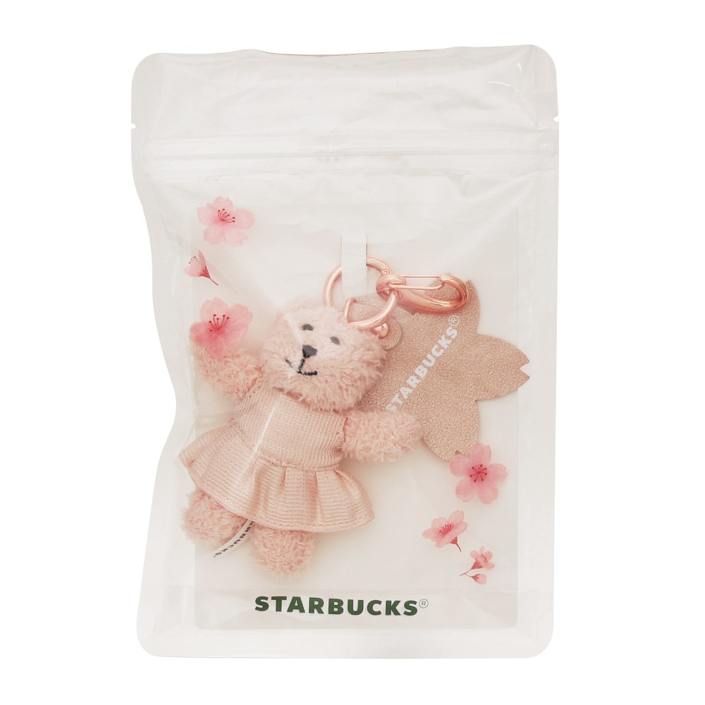 【預訂】日本星巴克 Starbucks Japan 櫻花系列 2026 Sakura Shine Brightly - 小熊公仔掛飾