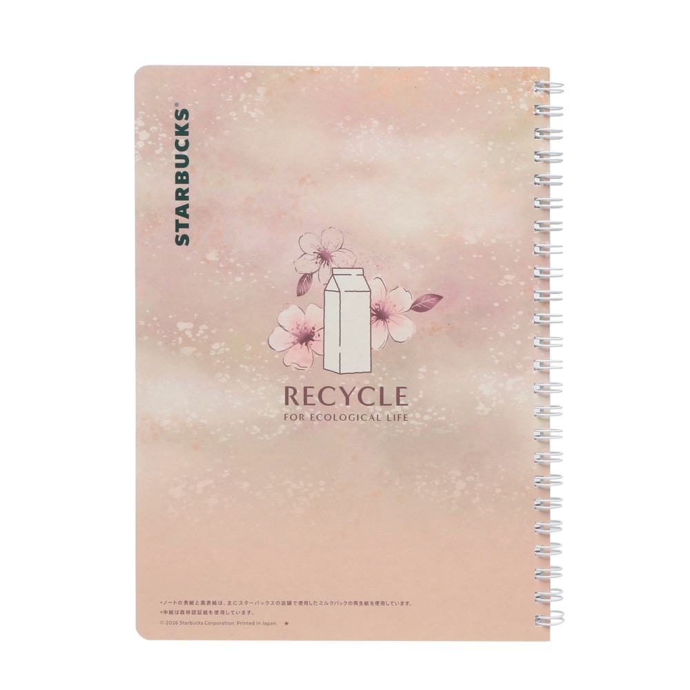 【預訂】日本星巴克 Starbucks Japan 櫻花系列 2026 Sakura Shine Brightly - Campus 筆記簿
