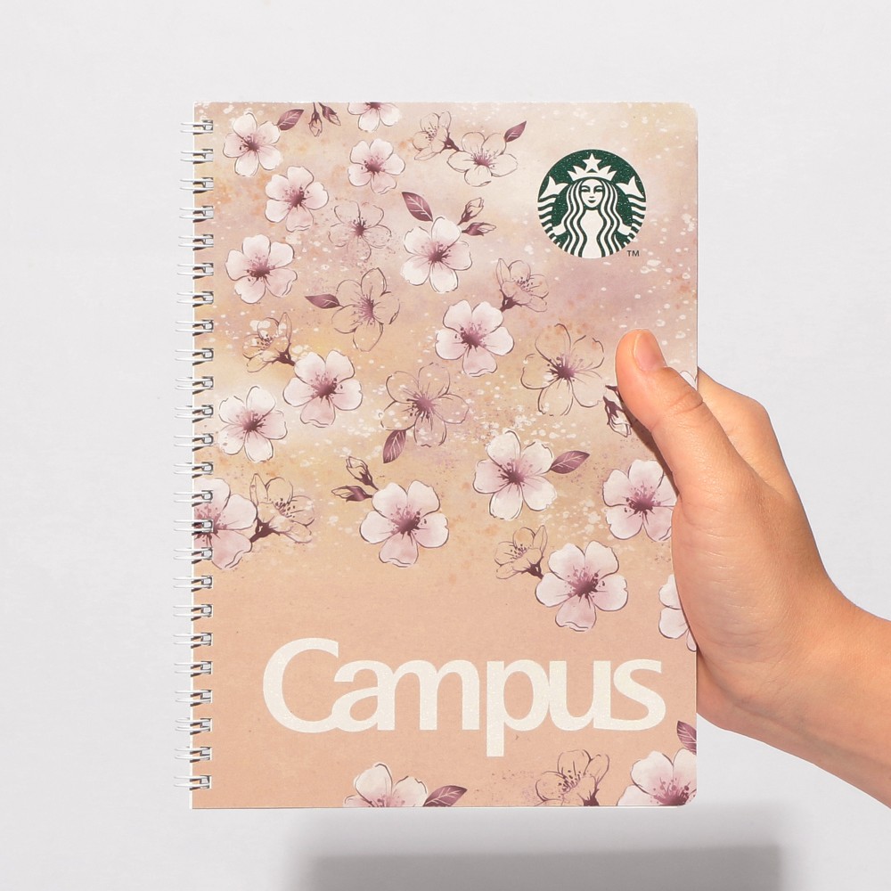 【預訂】日本星巴克 Starbucks Japan 櫻花系列 2026 Sakura Shine Brightly - Campus 筆記簿
