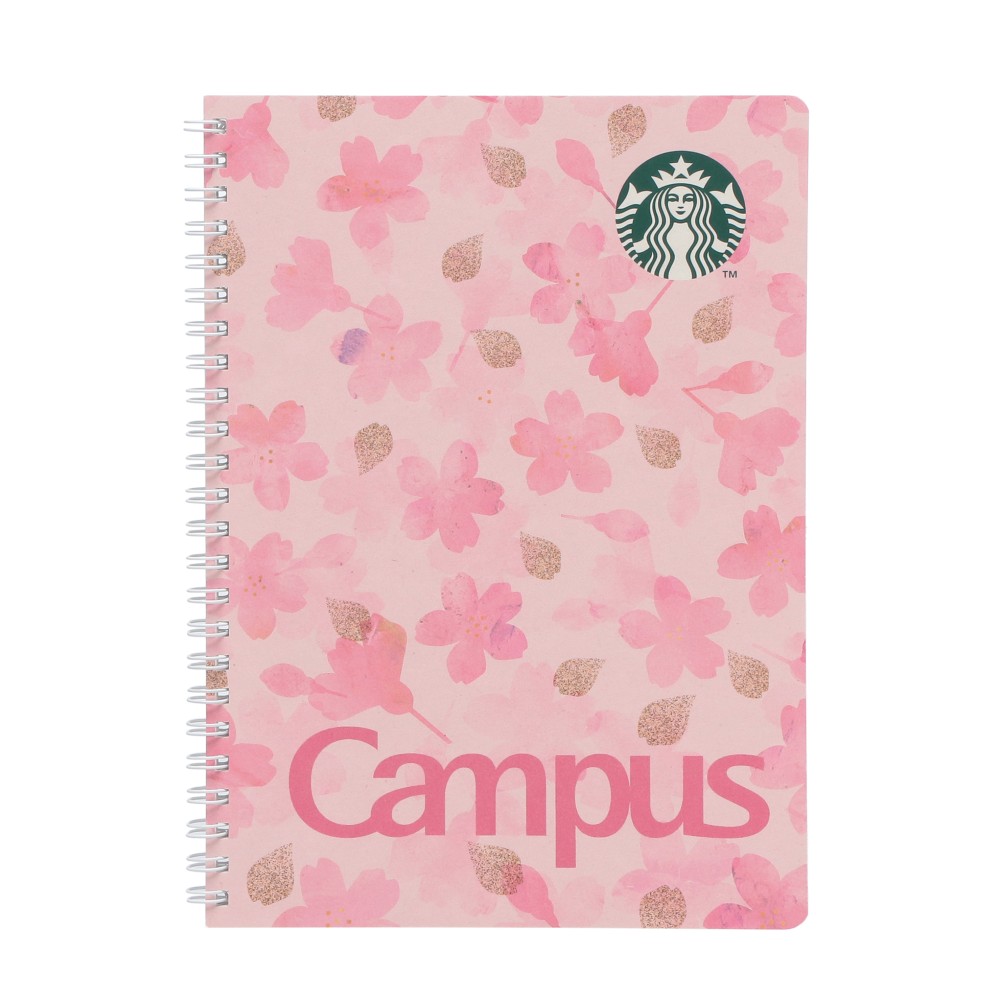 【預訂】日本星巴克 Starbucks Japan 櫻花系列 2026 Sakura Shine Brightly - Campus 筆記簿