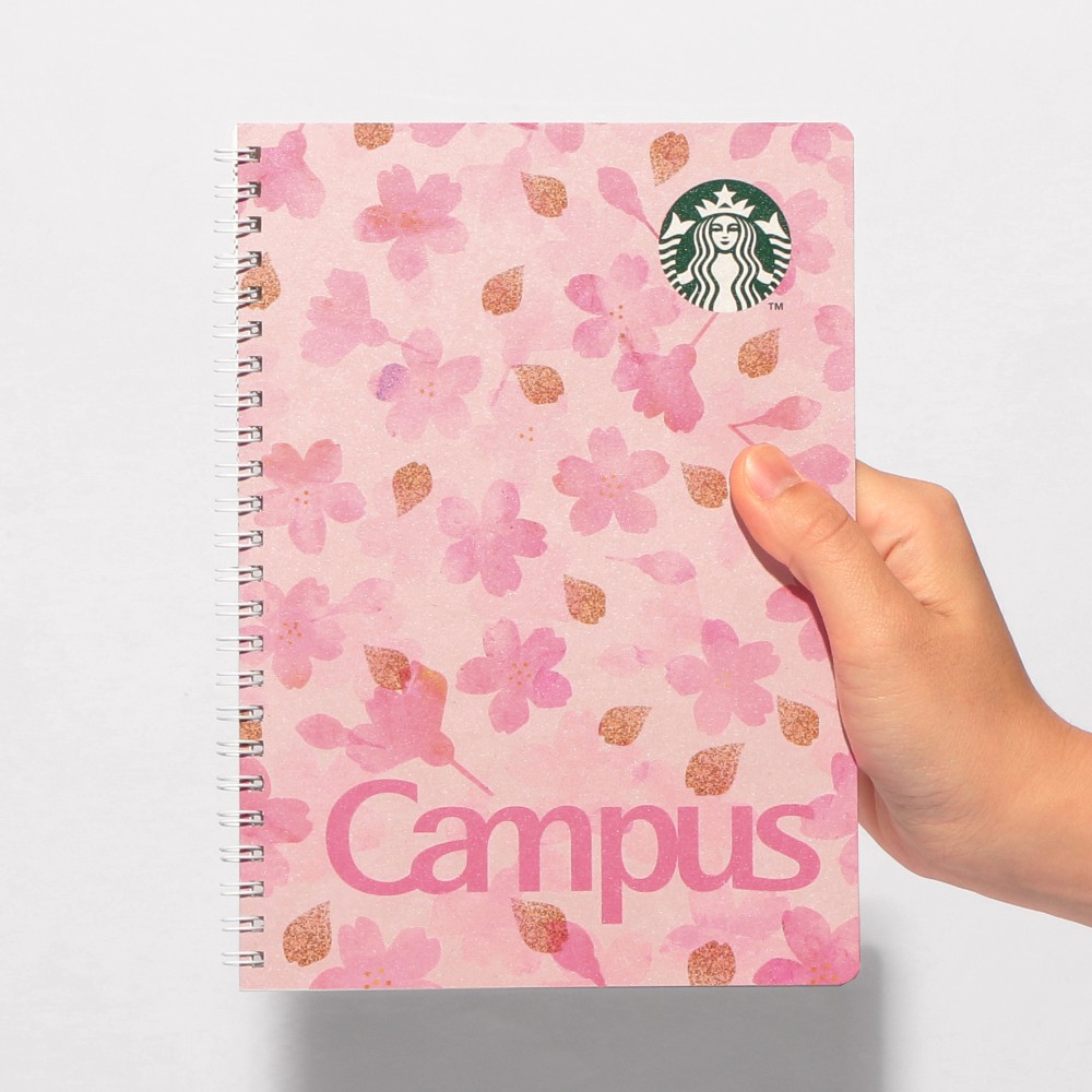 【預訂】日本星巴克 Starbucks Japan 櫻花系列 2026 Sakura Shine Brightly - Campus 筆記簿