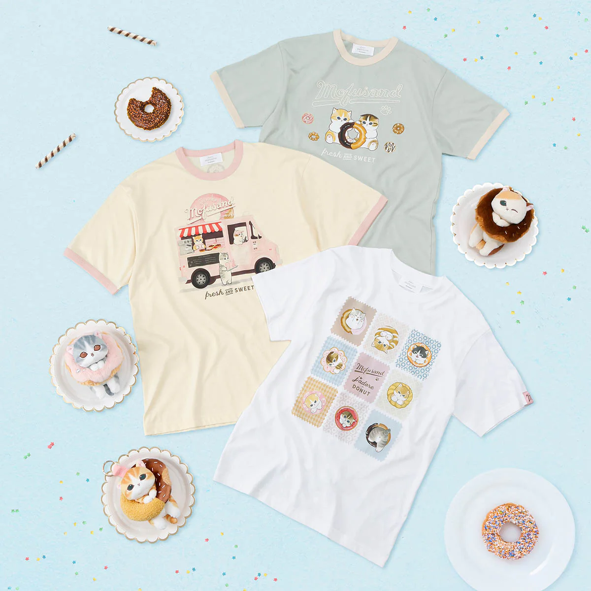【訂貨】Mofusand COFFEE AND DONUTS Tshirt