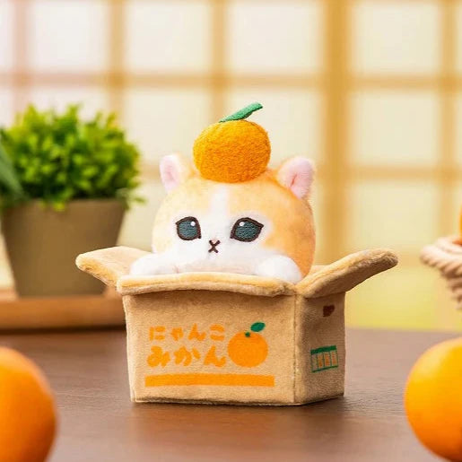 Mofusand 展限定 橘子箱貓咪公仔掛飾