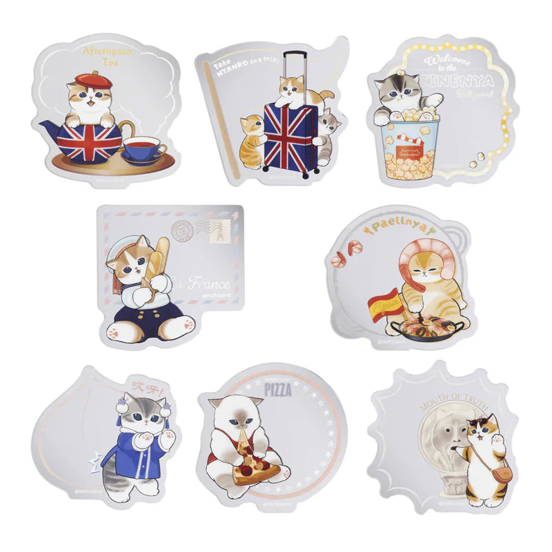 Mofusand 環遊世界系列 - 迷你鏡貼（隨機抽）