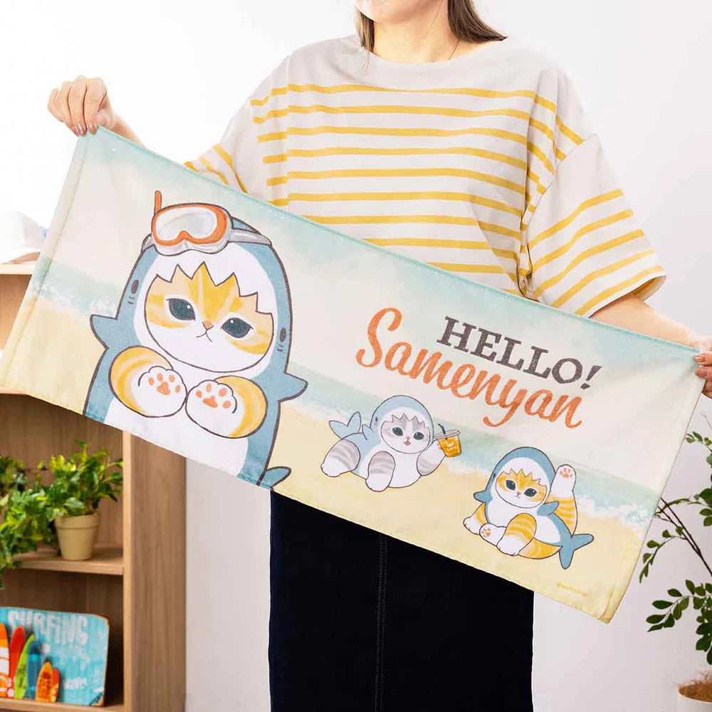 Mofusand Hello! Samenyan 鯊魚貓長毛巾