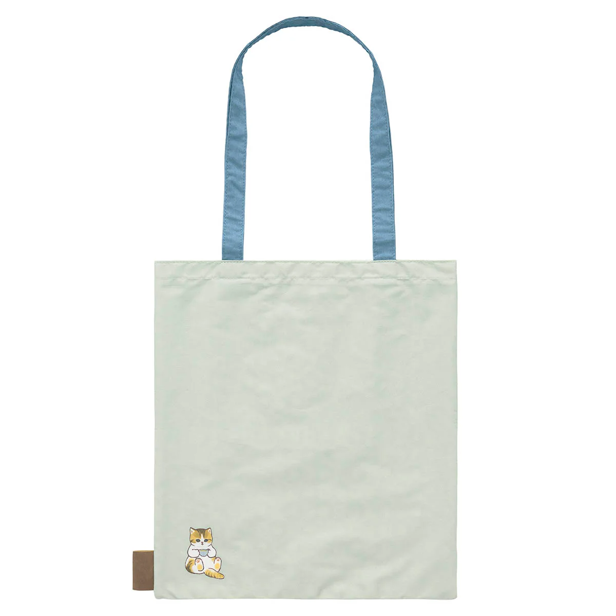 【訂貨】Mofusand COFFEE AND DONUTS Flat Tote Bag 手提袋（藍）