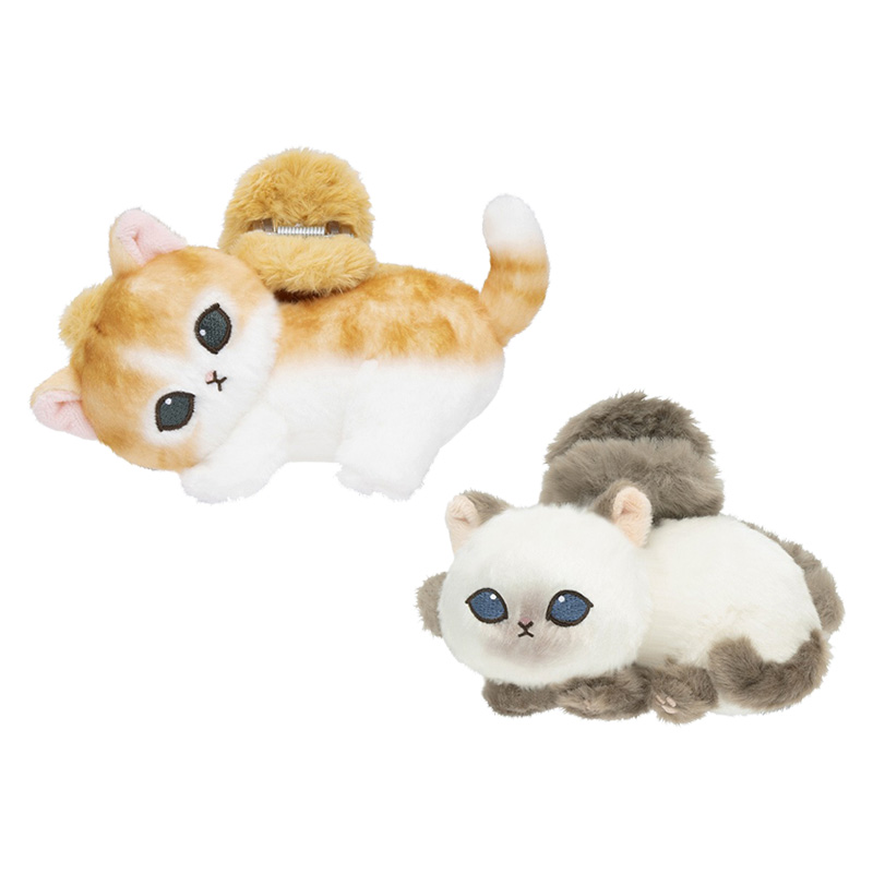 【訂貨】Mofusand 秋冬毛毛 髮飾系列 大抓夾 / 鯊魚夾 - 兩色可選 