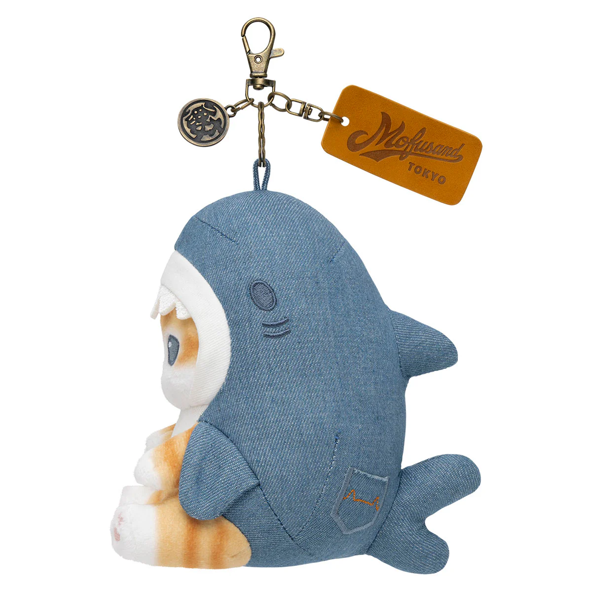 【訂貨】Mofusand BOARD SHARK! 牛仔鯊魚貓吊飾 公仔掛飾