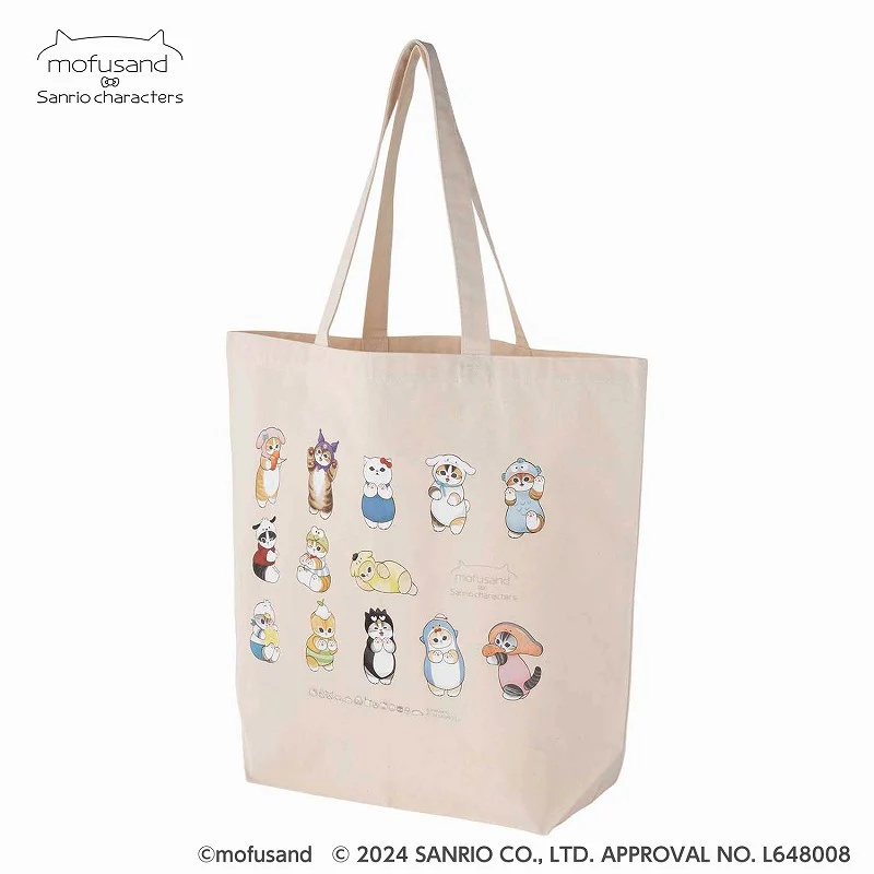 [Order] Mofusand x Sanrio Collaboration Series Part 2: Tote Bag/Shoulder Bag (Large, Beige)