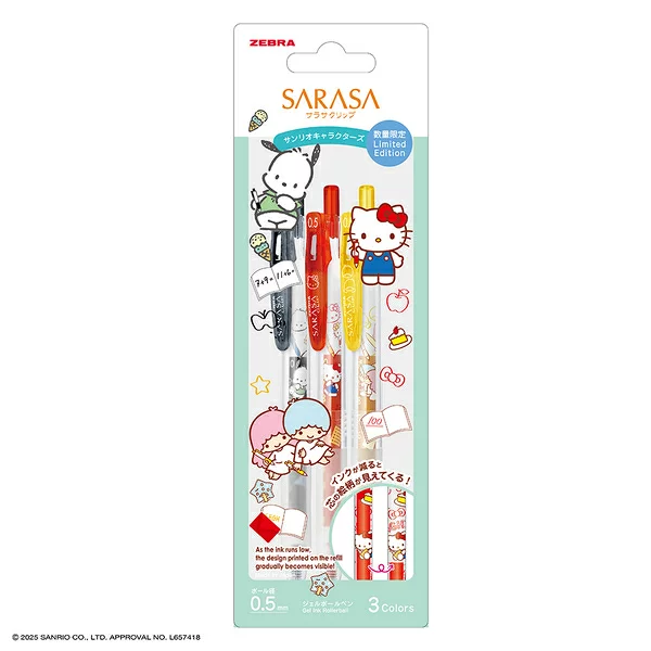 Order] Sanrio x Sarasa Gel Ballpen Limited Edition