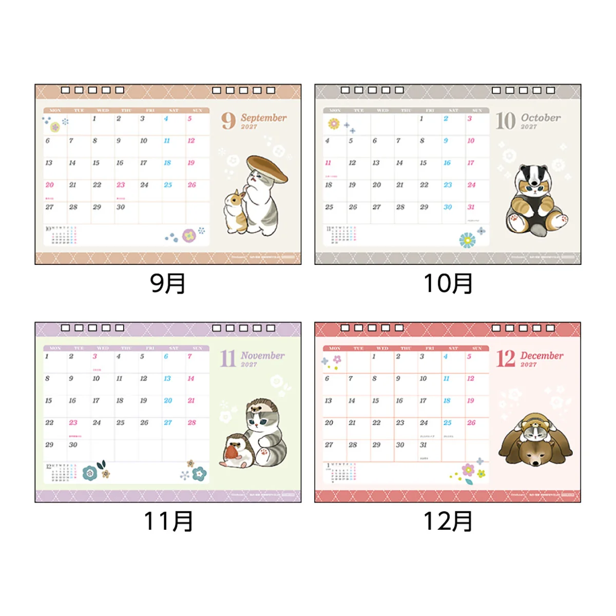 Mofusand 2027 Desk Calendar