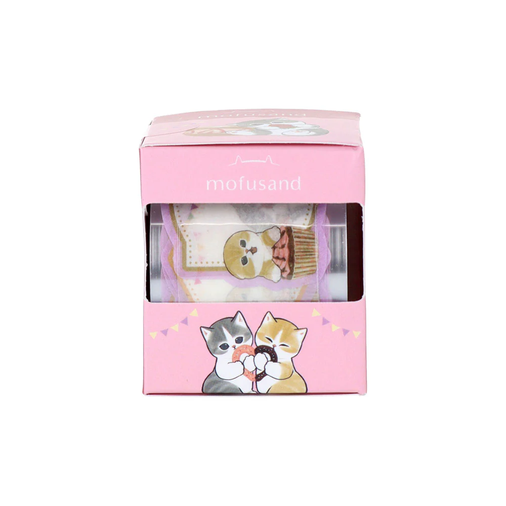 【訂貨】Mofusand 卷裝式貼紙（粉紅-Label）120枚