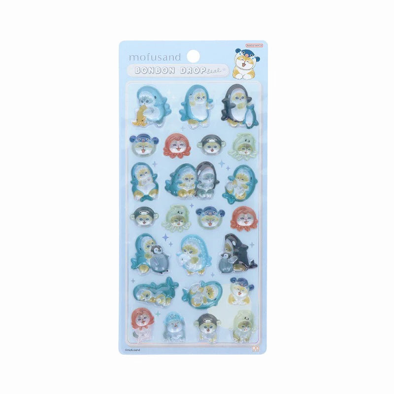 Mofusand 鯊魚貓 Bonbon Drop 立體貼紙