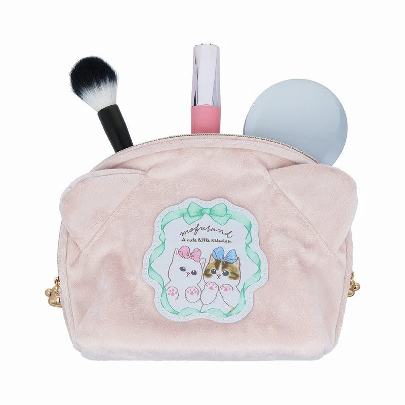 Mofusand 蝴蝶系列 - 化妝袋 / 筆袋（淡粉紅）
