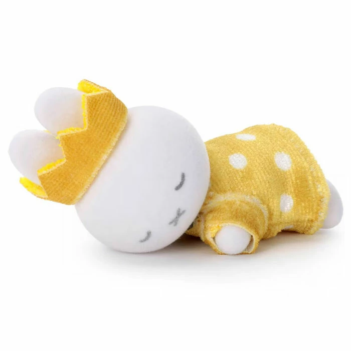 【訂貨】MIFFY Suya Suya Sleeping Friend Flocky Mascot 睡覺公仔擺設 - Miffy70th Gold & Black
