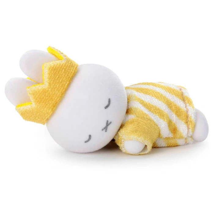 【訂貨】MIFFY Suya Suya Sleeping Friend Flocky Mascot 睡覺公仔擺設 - Miffy70th Gold & Black