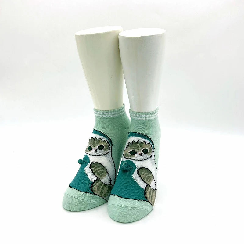 Mofusand 成人短襪 (立體造型) 鯊魚