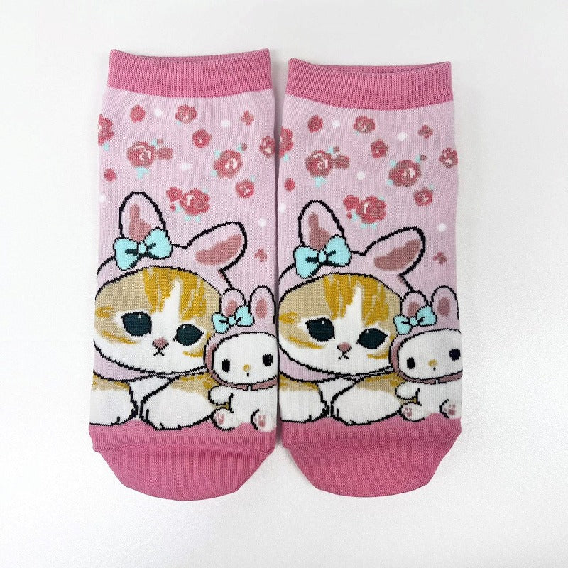 【訂貨】Mofusand x Sanrio 成人短襪