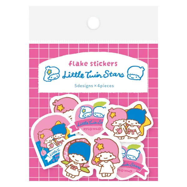 古川紙工 Sanrio Fruit Market 文具系列 - 貼紙包 Flake Stickers - Little Twin Stars