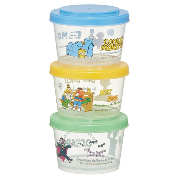 【訂貨】芝麻街 Sesame Street - 迷你食物盒 保存容器 3件裝
