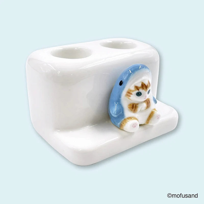 【訂貨】Mofusand 鯊魚貓牙刷座（兩Size可選）