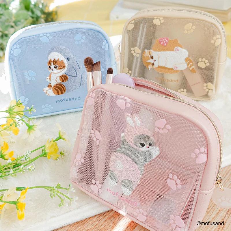 Mofusand 刺繡系列 - 化妝袋 / 方形收納包