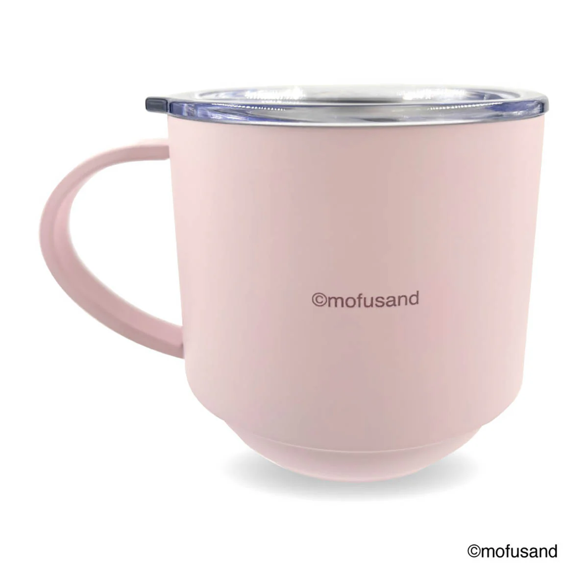 【訂貨】Mofusand 鯊魚貓 不鏽鋼 有蓋馬克杯 - 恐龍貓