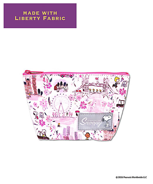 【預訂｜8月】Snoopy in Ginza 銀座展 2026 - Snoopy x Liberty Fabrics LONDON 化妝袋
