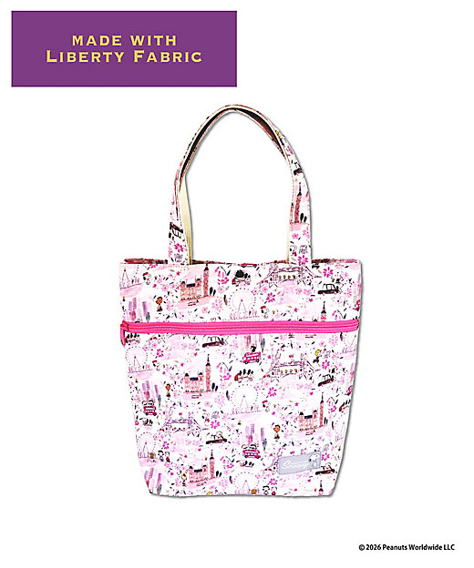 【預訂｜8月】Snoopy in Ginza 銀座展 2026 - Snoopy x Liberty Fabrics LONDON A4 手挽袋